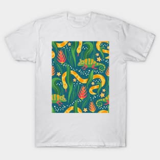 Snakes and chameleons. T-Shirt